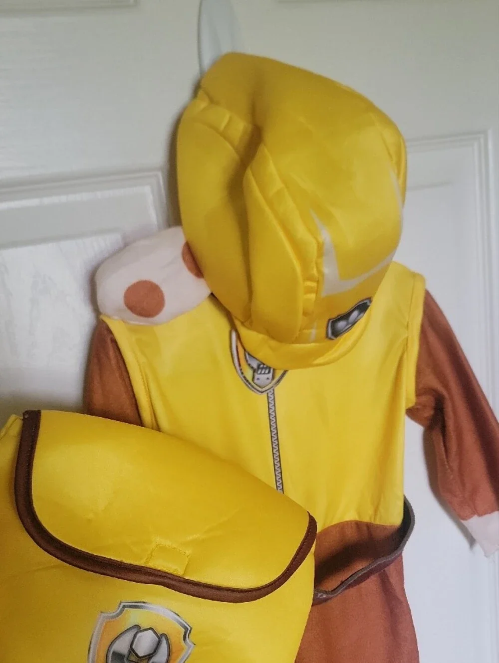 Toddler Yellow and Brown Rubble Construction Costume